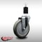 Service Caster 5'' SS Gray Poly Wheel Swivel 1-1/2'' Expanding Stem Caster SCC-SSEX20S514-PPUB-112 - alternate 4
